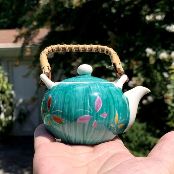 Vtg Japanese Kutani Ware Mini Sauce Saki Oil Tea Decanter - Picture 8 of 11